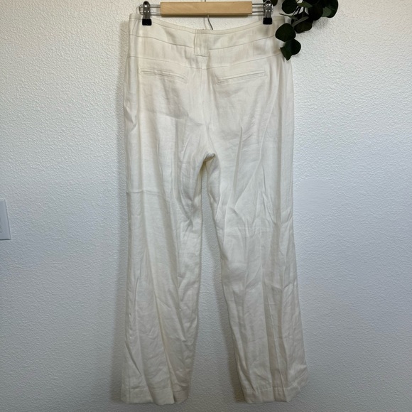 Cabi- Style# 513R Cream Linen Blend Pants Size 10 - Picture 3 of 5